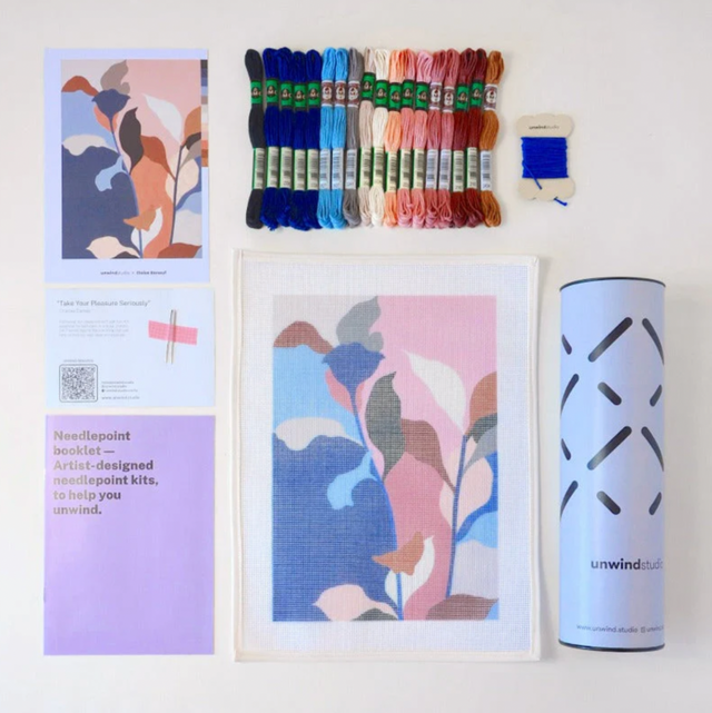 Cooles Stickbild-Set | „PINK FOLIAGE“ by Eloise Renouf