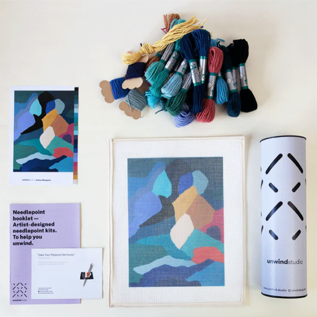 Modernes Stickbild-Set | „BREATH“ by Andrea Mongenie