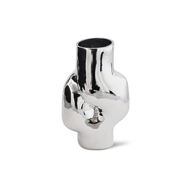 Hohe Glasvase GLEAM in CHROME | HKliving