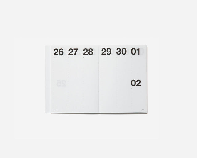 Wochenansicht im Taschenkalender 2027 über eine Doppelseite, Montag 26. April bis Sonntag 2. Mai