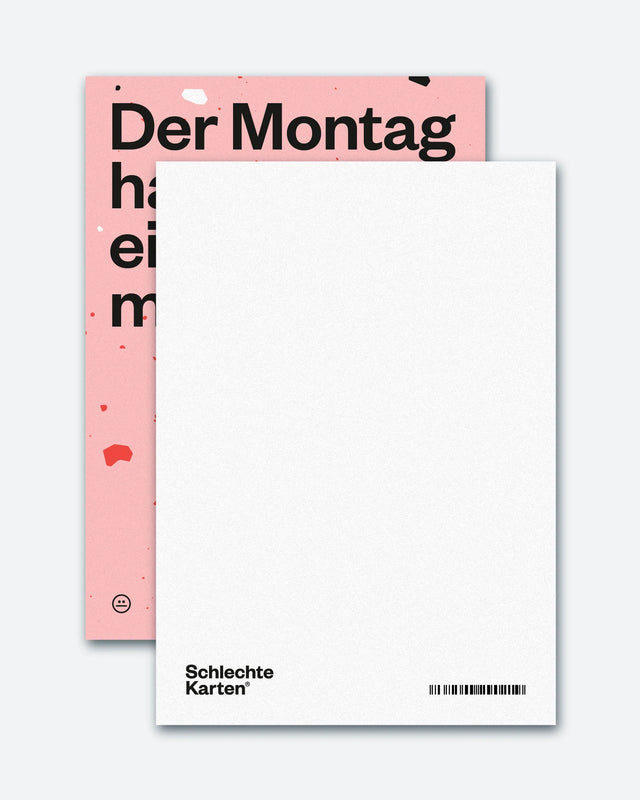 Postkarte "Montag" | Schlechte Karten
