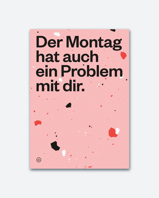 Postkarte "Montag" | Schlechte Karten
