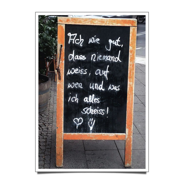 Postkarte "SCHEISS DRAUF" | notesofberlin