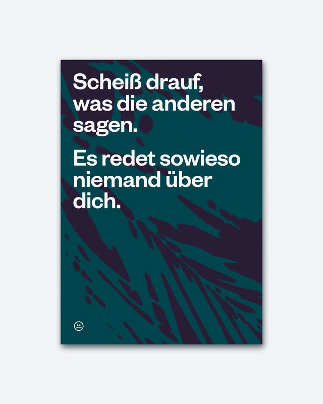 Postkarte "Scheiss drauf..." | Schlechte Karten