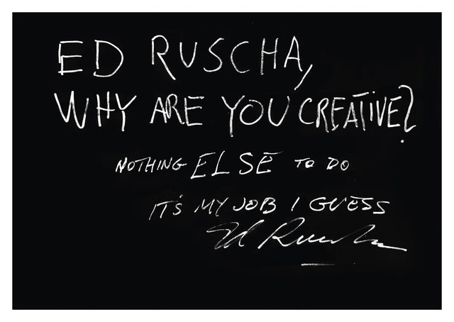 Why Are You Creative? – Postkarte mit Antwort