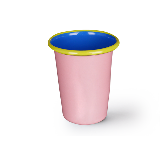 Knallbunter Emaille-Becher COLORAMA