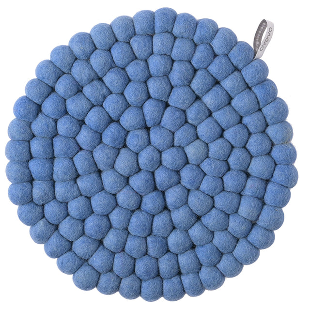 Großer Topfuntersetzer aus Filzkugeln | 25 cm