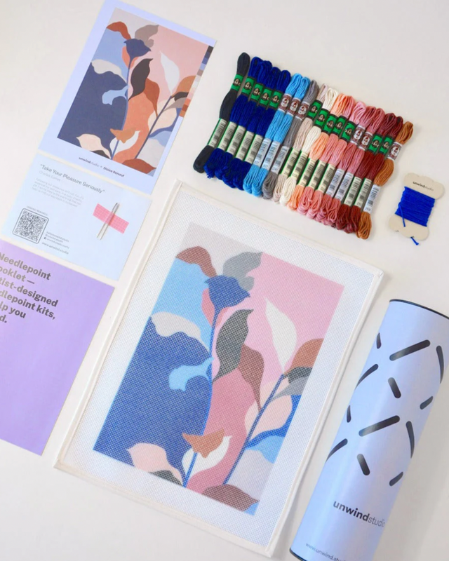 Cooles Stickbild-Set | „PINK FOLIAGE“ by Eloise Renouf