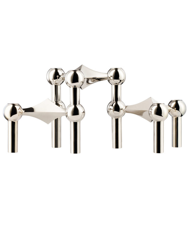 STOFF Nagel Kerzenhalter 3er-Set | CHROME