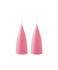 Konische Stumpenkerze in Pastel Rose, 16 Zentimeter hoch