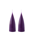 Konische Stumpenkerze in Violet / Julelilla, 16 Zentimeter hoch