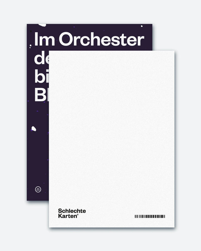 Postkarte "Orchester"  | Schlechte Karten