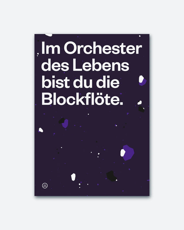 Postkarte "Orchester"  | Schlechte Karten