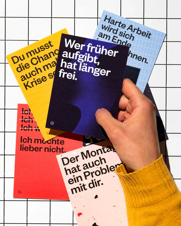Postkarte "Sei so wie du bist..."  | Schlechte Karten