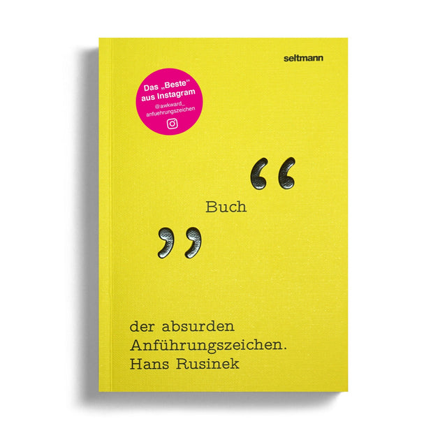 Das Buch der absurden Anführungszeichen von Hans Rusinek – Cover