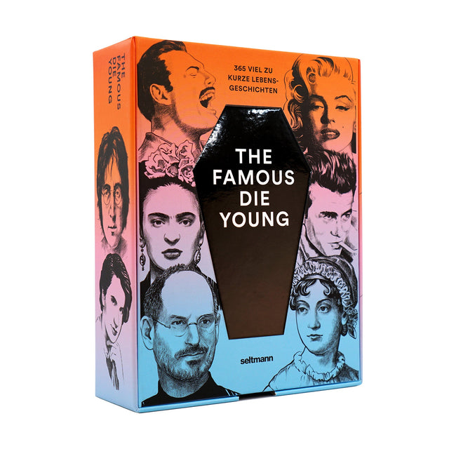 The Famous Die Young, Abreißkalender in fester Box – Cover