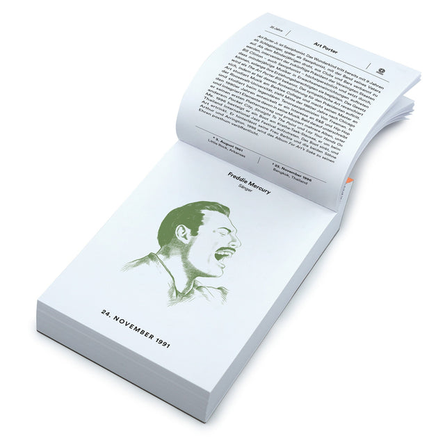 The Famous Die Young – Kalenderblatt mit Biografie
