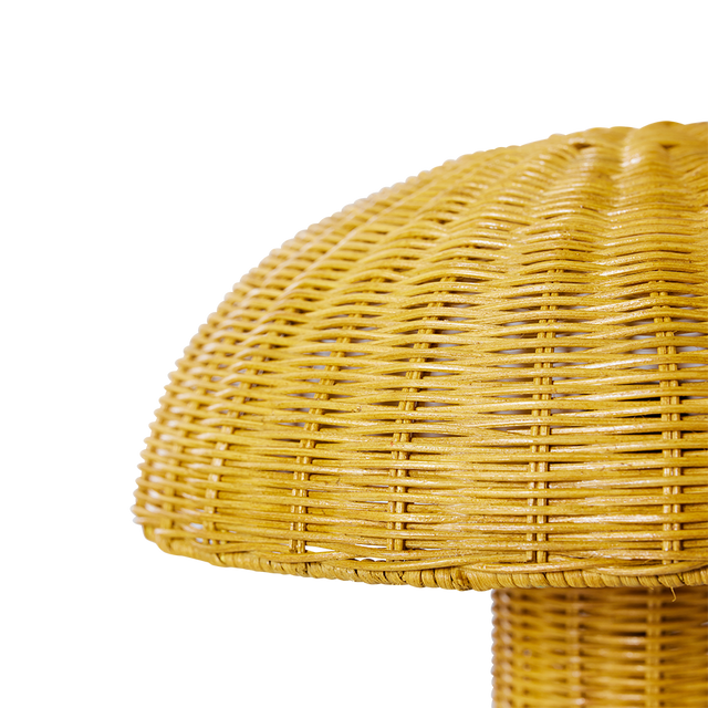 Tischlampe aus Rattan in MUSTARD | HKliving