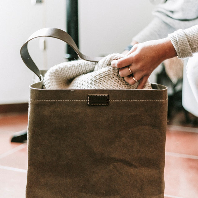 Feste Tasche für Kaminholz | Aufbewahrungskorb