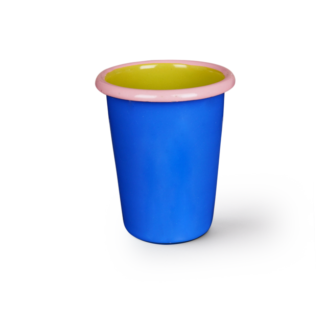 Knallbunter Emaille-Becher COLORAMA