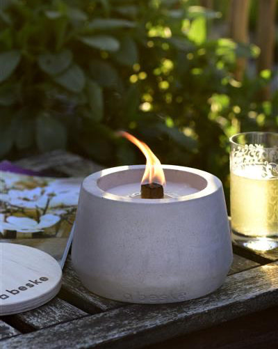 Rundes Beske-Betonfeuer STELLER | DM 14 cm, bauchig